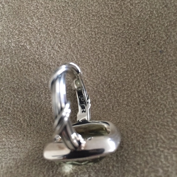 925 PRASIOLITE RING YELLOW SAPPHIRE - Picture 6 of 7